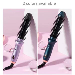 Black Electric Hot Comb Brush PTC Heating Wave Fast Styling Curling Iron