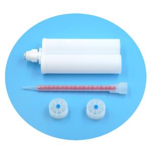 400ml 1:1 Cartridge Tube AB Dual Glue Cartridge Two Component Dispenser Tube with Mixing Tube Mixing Syringe