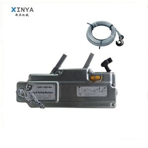 Portable 3.2 Ton Manual Wire Rope Winch with 20M Lifting Height for Construction