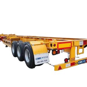 3 Axles High Quality Heavy Load Capacity Trailer Skeleton Parts Container