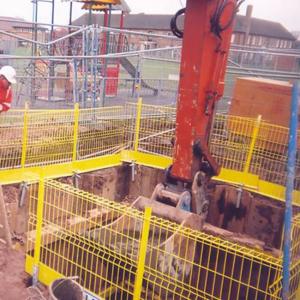 42 Inches Powder Coated Fall Protection Fence For Easy Installation