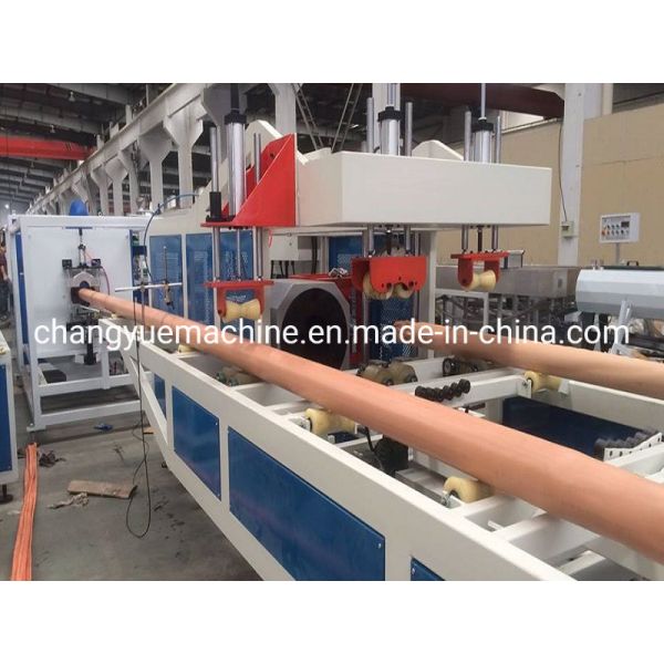Full Intermeshing Engagement System PVC Pipe Making Machine for Plastic Processed PVC