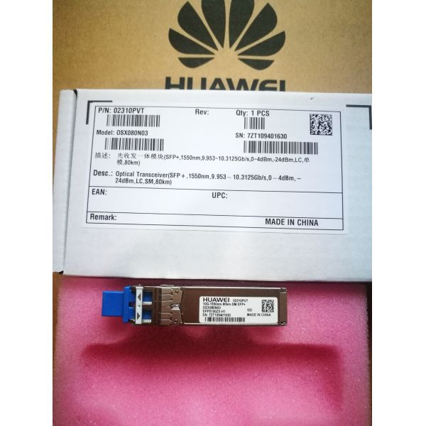 Original XFP Huawei 10G-850nm-0.3km-MM-XFP FTLX8512D3BCL-HW 34060362
