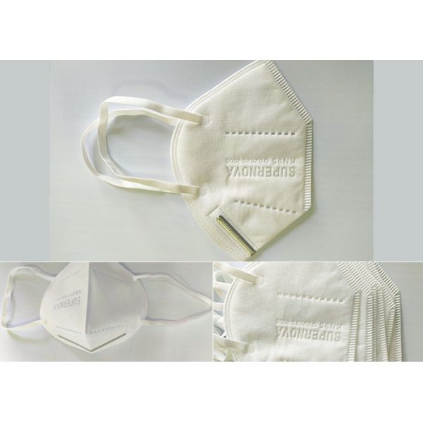 Personal Protection KN95 Filter Mask , Disposable Folding Face Mask For Civil