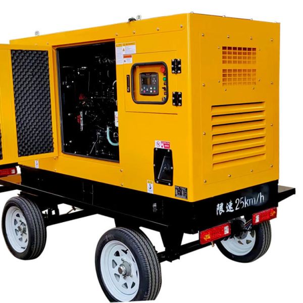 37.5KVA Mobile Trailer Silent Box Diesel Generator for Portable Emergency Power