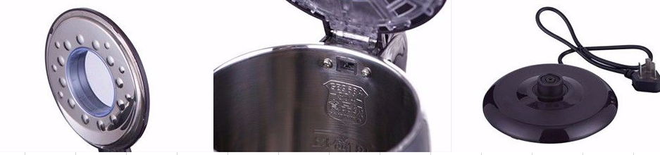 Double Layer Automatic Shut Off Kettle 1.8L Large Capacity Stainless Steel Electric Water Kettle