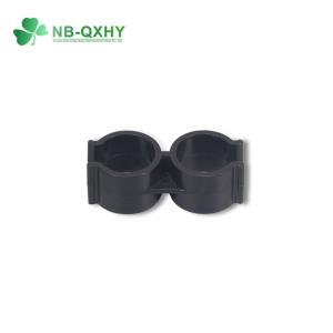 Welding PVC/Plastic Double Tube Water Supply Pipe Fitting Clamp with Butterfly