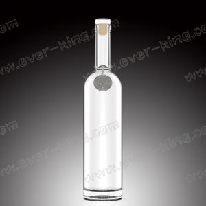 Custom Frosted Vodka Glass Bottles Electroplating 250ml 750ml