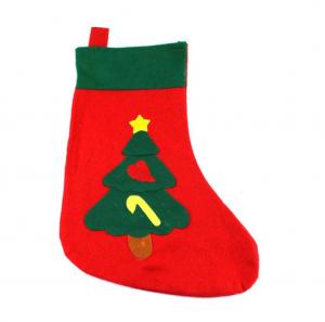 China Eco - Friendly Christmas Party Crafts Santa Tree Snowman Stocking Embroidery Logo on sale