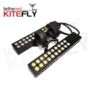 Cheap Tethered Dual Row Drone Uav Lighting Strip 20000lm With Sufficient Heat Dissipation for sale