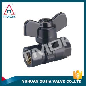 3/4" 2PC External Threaded Brass Ball Valve Mini With End Stop