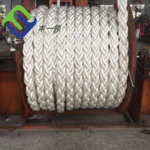 China 8 Strand Nylon Marine Mooring Tail Hawser 32-120mm For Boat Ship on sale