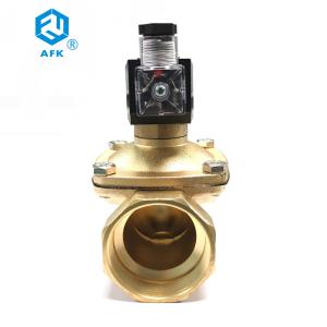 Pilot Diaphragm 24V 2in Brass Solenoid Valve NPT Thread