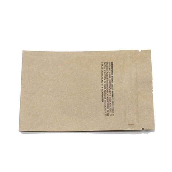 Paper Kraft Bag Stand up Zipper Kraft Paper Pouch Waterproof Zipper Sealed Resealable