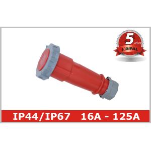 Plastic Waterproof Electrical Connectors Industrial Socket Outlets