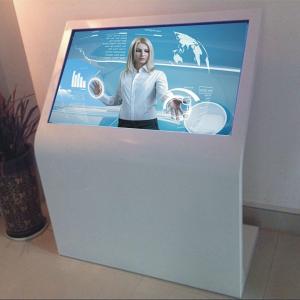 Large Screen Touch Screen Digital Signage Landscape Standing Black Color For