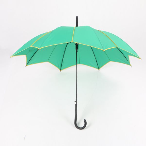 Quality Green Lotus Womens Walking Umbrella , Fashional Designer Rain Umbrellas wholesale