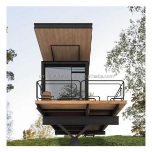 China Galvanized Steel Square Tubes Prefabricated Modular Cabin Wooden Garden Sunlight Room Complete Equipment on sale