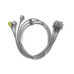 GE REF:2106385-003 ECG Leadwire Set ,3-lead ,Snap ,IEC ,74CM/29IN