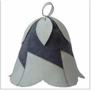 Customed wool felt sauna hats