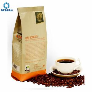 China Stand Up Zipper 500g Flat Bottom Packaging Coffee Bags on sale