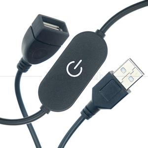 China 5v Touch Switch Male to Female USB on off Cable Stepless Controller Dimmer for Led Strip Bar Lamp on sale