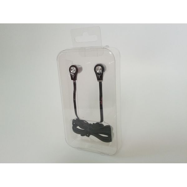 Offset Printing Plastic Earphone Packaging Box, Transparent Plastic Clamshell