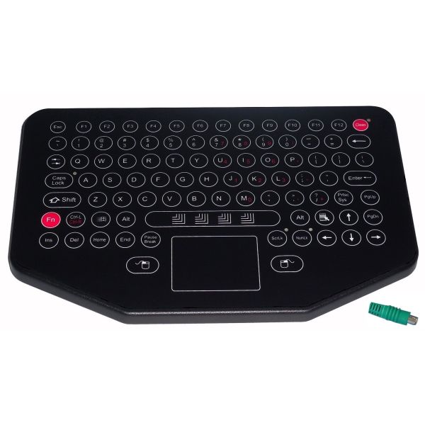 Quality Water proof movable desktop industrial membrane keyboard with sealed touchpad wholesale