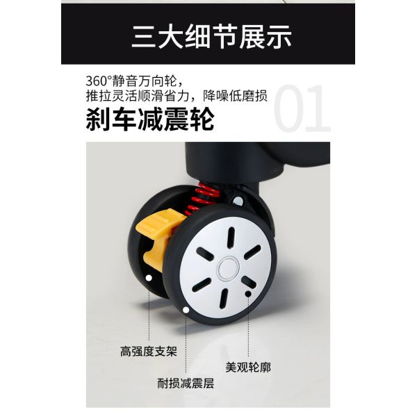 Waterproof and Scratch-Resistant Oxford Cloth Suitcase with Password Lock and Zipper Closure in Upgraded Colors