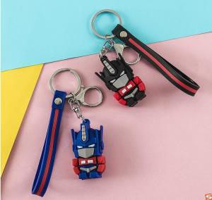 Cheap Keychain Optimus Robot Men And Women Doll Couple Key Chain for sale
