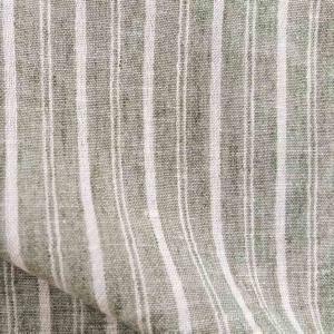 Polyester Plain Weaving Stripe Pattern Hand Feel Imitate Linen