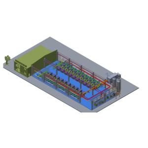 Unmanned operation automation workshop servo robot and conveyor combination
