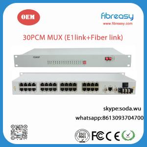 China 30PCM MUX with E1 link and optical link back up on sale