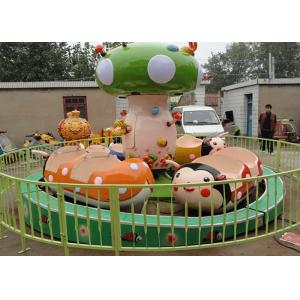 12 Seats Capacity Carousel Carnival Ride With FRP And Galvanized Steel Material