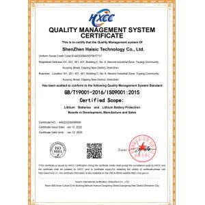Shenzhen New Hong Energy Co.,Ltd Certifications