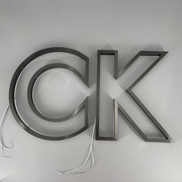 Custom Acrylic White Luminous Words Stainless Steel 3d Luminous Words Sign