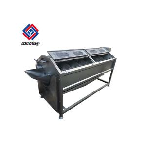 Screw Type Commerical Potato Peeler Machine With 8pcs Roller Capacity 2000KG/H