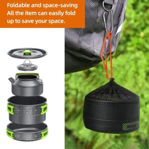 Camping Outdoor Cookware Sets Portable Folding Teapot Set