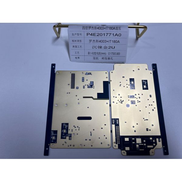 Rogers RO4003+IT180 Mixture Rogers PCB Board 0.5-6oz Copper Immersion Gold