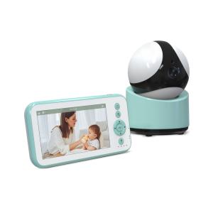 5 Inch Wireless Baby Monitor with 360 PTZ Night Vision and Two-Way Audio