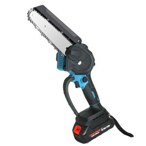 Portable 6 Inch Electric Mini Chainsaw Battery Powered With Oil Pump Lightweight