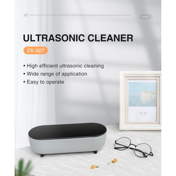 FCC 360ML Antibacterial Ultrasonic Eyeglasses Cleaner 48KHz