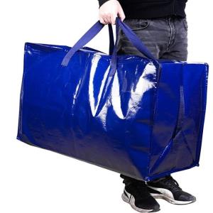 Custom Printing Logo Luxury Large Laminated Non Woven Fabric Storage Luggage Bag