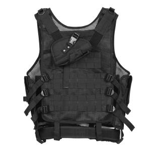 Black Nylon Armor Tactical Gear Vests Bulletproof with Breathable
