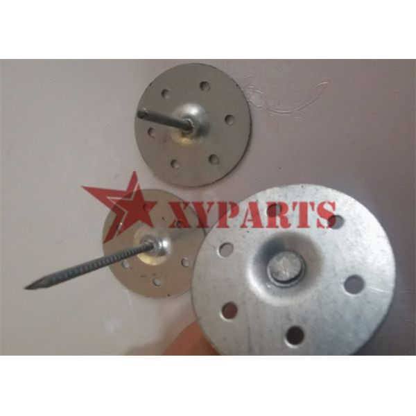 M3*75 Mm Galvanized Marine Insulation Pins With 40mm Dia Perforated Disc Base