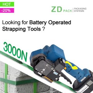 Battery Powered Strapping Machine with 72W Storage Capacity and Rechargeable