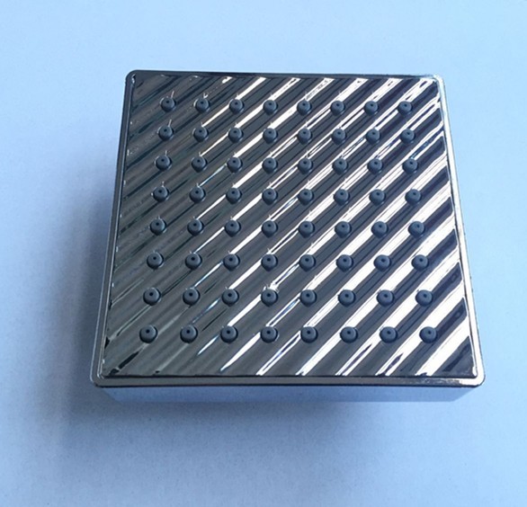 ABS plastic material square chrome plating shower head top shower rain shower