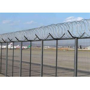 Height 2.4M Wire Mesh Fence Anti Intruder High Security
