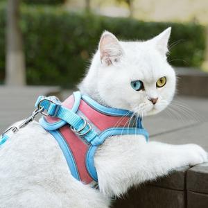 China Reflective Pet Chest Strap Vest Anti Slip Walking Cat Rope Breathable on sale