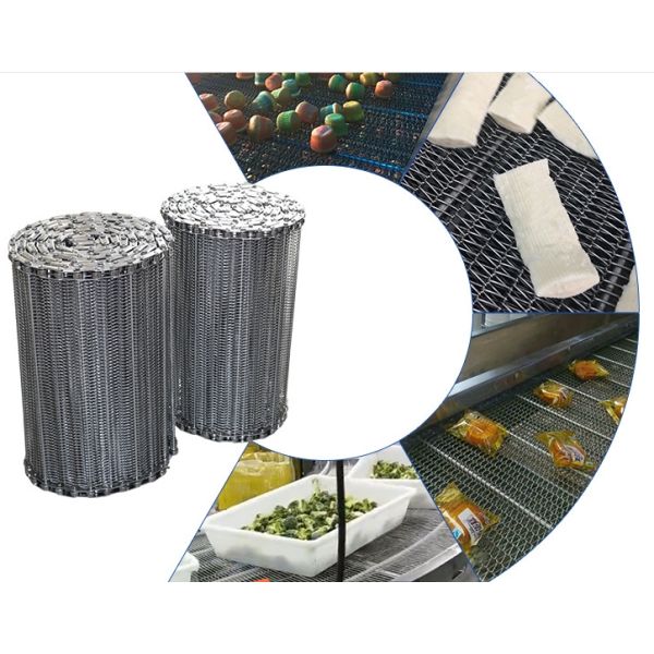 Spiral Freezer Drying FDA Chain Link Conveyor Belt